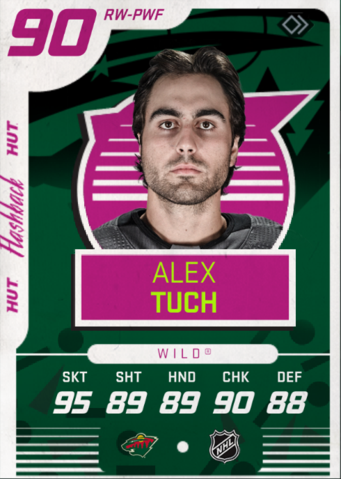 Player of the Day - Alex Tuch. Today's random number is 89! Last