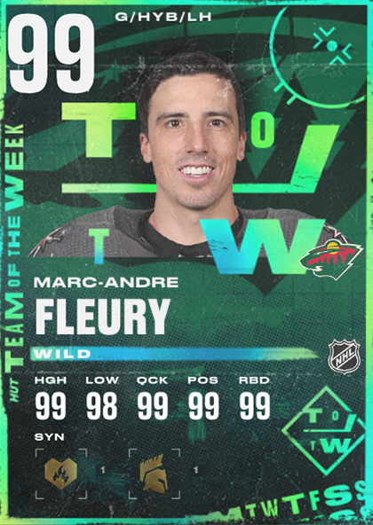 It Is Finally October, Marc-André Fleury in NHL22, and Other