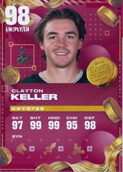 Clayton Keller Hockey Stats and Profile at